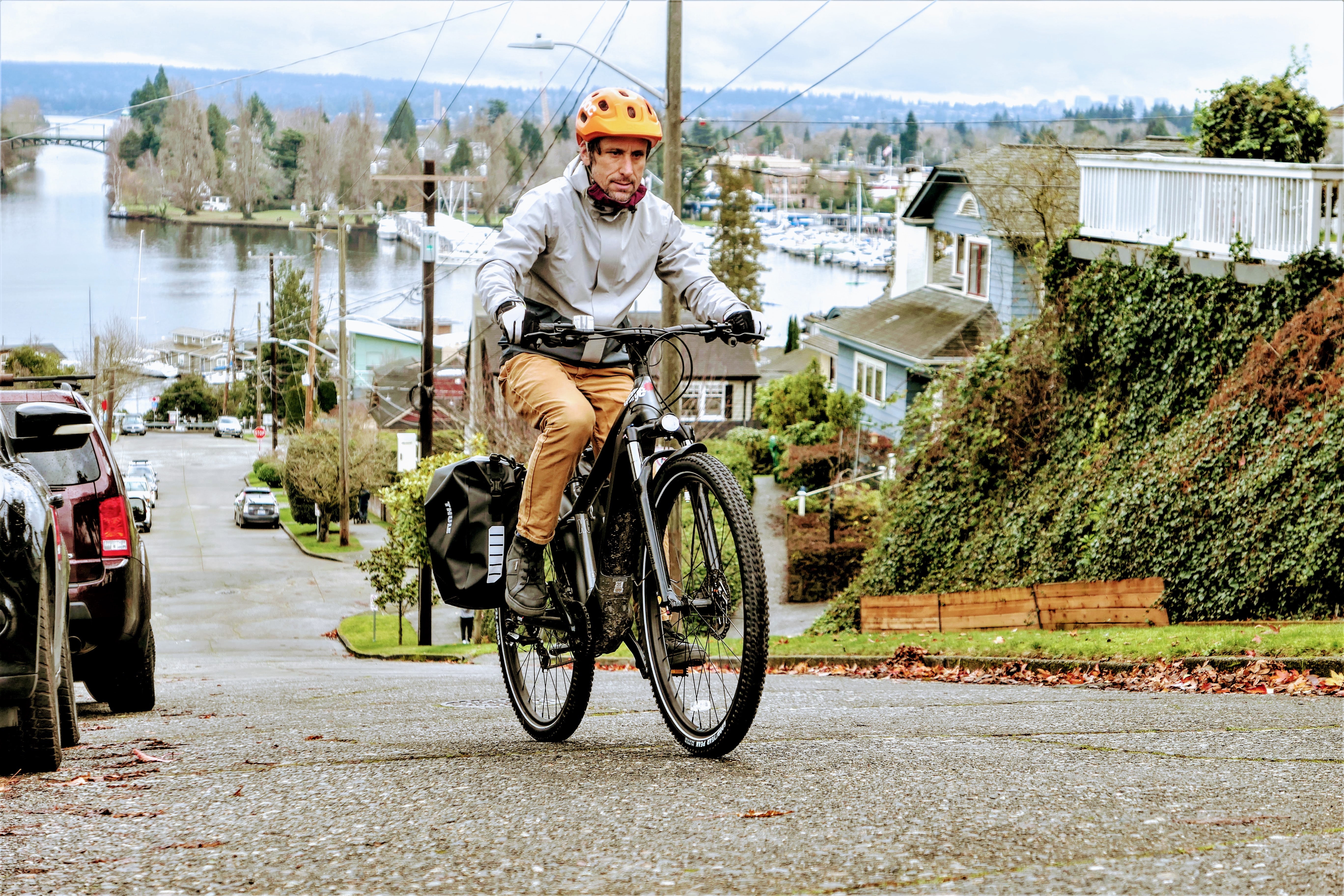 Powering uphill on the Charge XC
